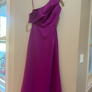 Sachin + Babi Fuchsia One-Shoulder Dress